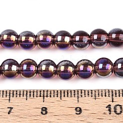 Electroplate Transparent Glass Beads Strands&nbsp;GLAA-T032-T6mm-AB19