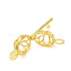 Brass Cage Pendants&nbsp;KK-CBA8ACD-09G
