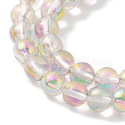 Transparent Electroplate Glass Beads Strands&nbsp;GLAA-T032-T4mm-C12