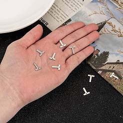 Tarnish Resistant 304 Stainless Steel Letter Charms&nbsp;LS-X-STAS-O072-T