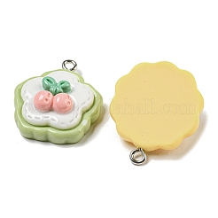 Opaque Resin Pendants&nbsp;RESI-E054-02P