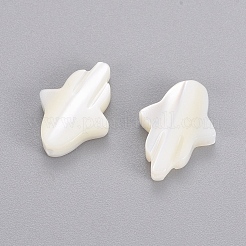 Hamsa Hand/Hand of Fatima/Hand of Miriam Natural White Shell Beads&nbsp;LS-BSHE-L008-02