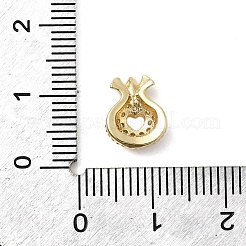 Bag Shape Brass Pave Clear Cubic Zirconia Cabochons&nbsp;KK-A275-33A-G