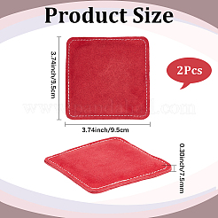 2Pcs Square Leather Golf Towels&nbsp;DIY-CL0001-40B