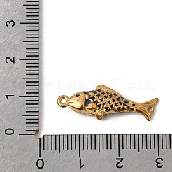 304 Stainless Steel Enamel Fish Connector Charms&nbsp;STAS-B128-54G-01
