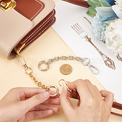 2Pcs 2 Colors Iron Cable Chain Purse Strap Extenders&nbsp;IFIN-WR0001-11