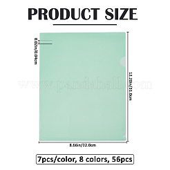 56Pcs 8 Colors Plastic File Folders&nbsp;FIND-FH0017-87