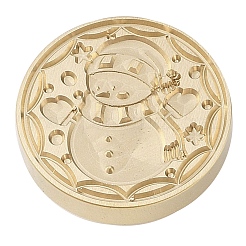 Christmas Series Wax Seal Brass Stamp Head&nbsp;AJEW-M037-01G-20