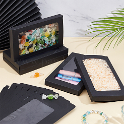 Rectangle Paper Biscuit Boxes with Clear Window&nbsp;CON-WH0107-01B