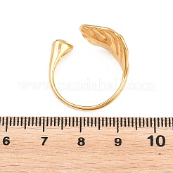 304 Stainless Steel Pave Single Cubic Zirconia Cuff Open Rings&nbsp;RJEW-E298-02G