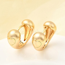 Brass Hoop Earrings&nbsp;EJEW-F391-03G
