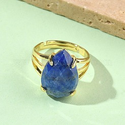 Brass Cuff Open Rings&nbsp;RJEW-D347-04G-14
