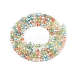 Electroplate Glass Beads Strands&nbsp;GLAA-T023-A16-07