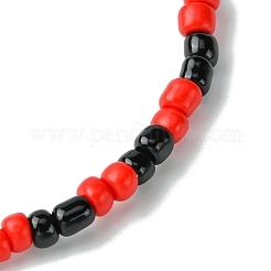 3Pcs 3 Styles Round Glass Seed Beaded Stretch Bracelet Sets&nbsp;BJEW-JB10749-01