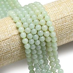 Natural Malaysia Jade Beads Strands&nbsp;G-L645-A01-4mm-21