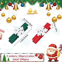 100Pcs 2 Colors Dyed Wooden Craft Pegs Clips&nbsp;DIY-CP0008-76