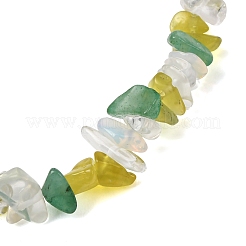 3Pcs 3 Style Natural & Synthetic Mixed Stone Chips Beaded Stretch Bracelets Set&nbsp;BJEW-TA00460