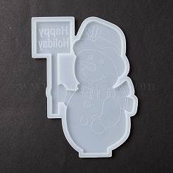 Christmas Theme DIY Snowman Display Silhouette Silicone Statue Molds&nbsp;DIY-F114-04