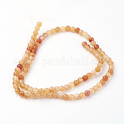 Natural Carnelian Beads Strands&nbsp;G-G735-64-4mm