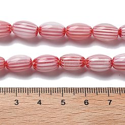 Handmade Millefiori Lampwork Beads Strands&nbsp;LAMP-F035-12E