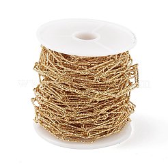 304 Stainless Steel Textured Paperclip Chains&nbsp;CHS-C006-07G