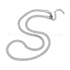 Non-Tarnish 304 Stainless Steel Herringbone Chain Necklaces&nbsp;NJEW-P282-05P