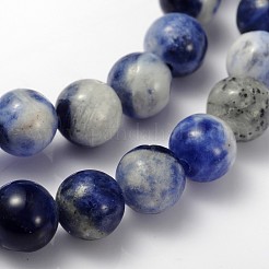 Natural Sodalite Beads Strand&nbsp;GSR6mmC013