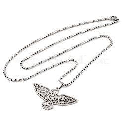 201 Stainless Steel Pendant Necklaces&nbsp;NJEW-C066-18P