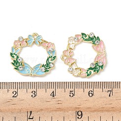 Alloy Enamel and Rhinestone Pendants&nbsp;FIND-C074-04KCG