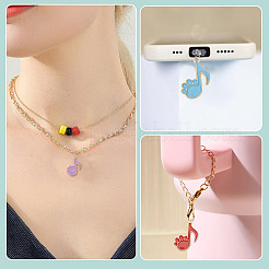70Pcs 7 Colors Alloy Enamel Pendants&nbsp;ENAM-TA0003-70