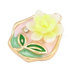 Alloy Enamel Pendants&nbsp;RB-CBA01F2-01G-D