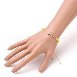 Adjustable Nylon Cord Braided Bead Bracelet&nbsp;BJEW-JB05732-04