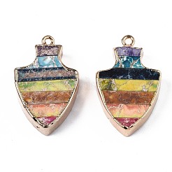 Rainbow Color Natural Imperial Jasper Pendants&nbsp;G-S359-327