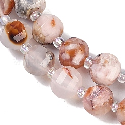 Natural Cherry Blossom Agate Beads Strands&nbsp;G-G182-B40-03