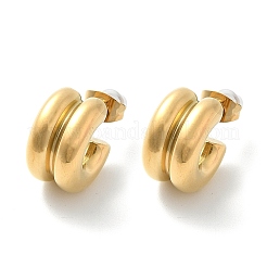 304 Stainless Steel Stud Earrings&nbsp;EJEW-U051-02G
