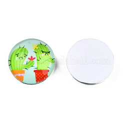 Glass Cabochons&nbsp;GGLA-WH0001-27A