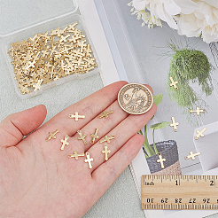 120Pcs 304 Stainless Steel Tiny Cross Charms&nbsp;STAS-ME0001-71