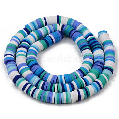 Handmade Polymer Clay Beads Strands&nbsp;CLAY-R089-6mm-102