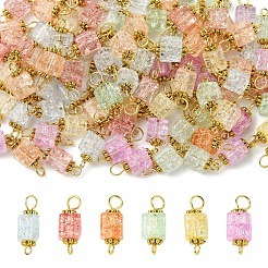 100Pcs Glass Connector Charms&nbsp;PALLOY-FZ00018