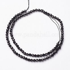 Natural Black Spinel Bead Strands&nbsp;G-P213-13-3mm