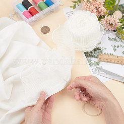 5 Yards 2-Layer Polyester Pleated Ribbon&nbsp;OCOR-FG0002-05B