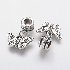 Tibetan Style Alloy European Dangle Charms&nbsp;PALLOY-F202-18AS