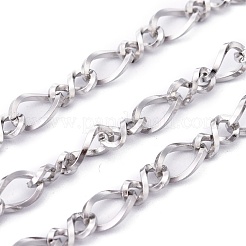 Tarnish Resistant 304 Stainless Steel Figaro Chains&nbsp;CHS-L001-138-0.8mm