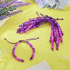 Handmade Polymer Clay Bead Bracelets Making&nbsp;AJEW-TAC00079