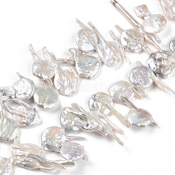 Natural Baroque Keshi Pearl Beads Strands&nbsp;PEAR-S018-06F