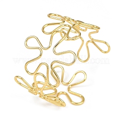 Hollow Brass Cuff Bangles for Women&nbsp;BJEW-C112-04G