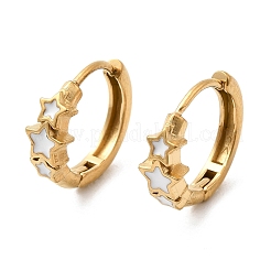 304 Stainless Steel Star Hoop Earrings&nbsp;EJEW-H172-02G