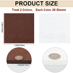 40 Sheets 2 Colors Felt Fabric&nbsp;DIY-CP0010-57