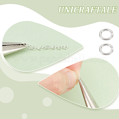 200Pcs 925 Sterling Silver Open Jump Rings&nbsp;STER-UN0001-02
