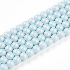 Baking Paint Pearlized Glass Pearl Bead Strands&nbsp;HY-N002-4mm-B01